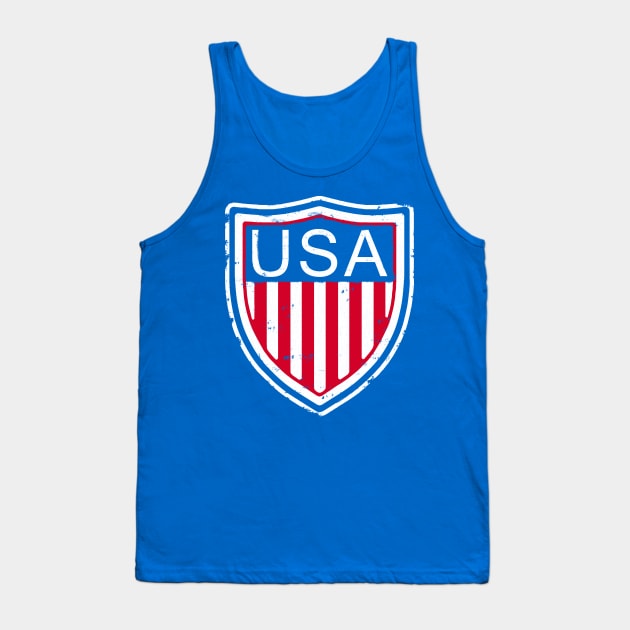 U.S.A. Retro Soccer Tank Top by Confusion101